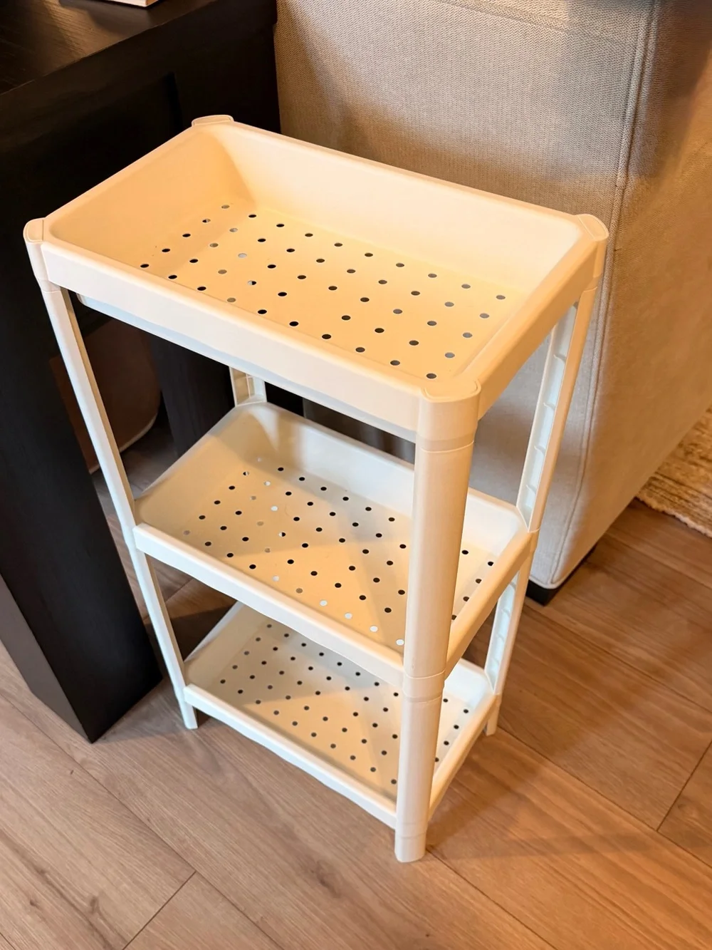 IKEA white plastic Shelf Unit